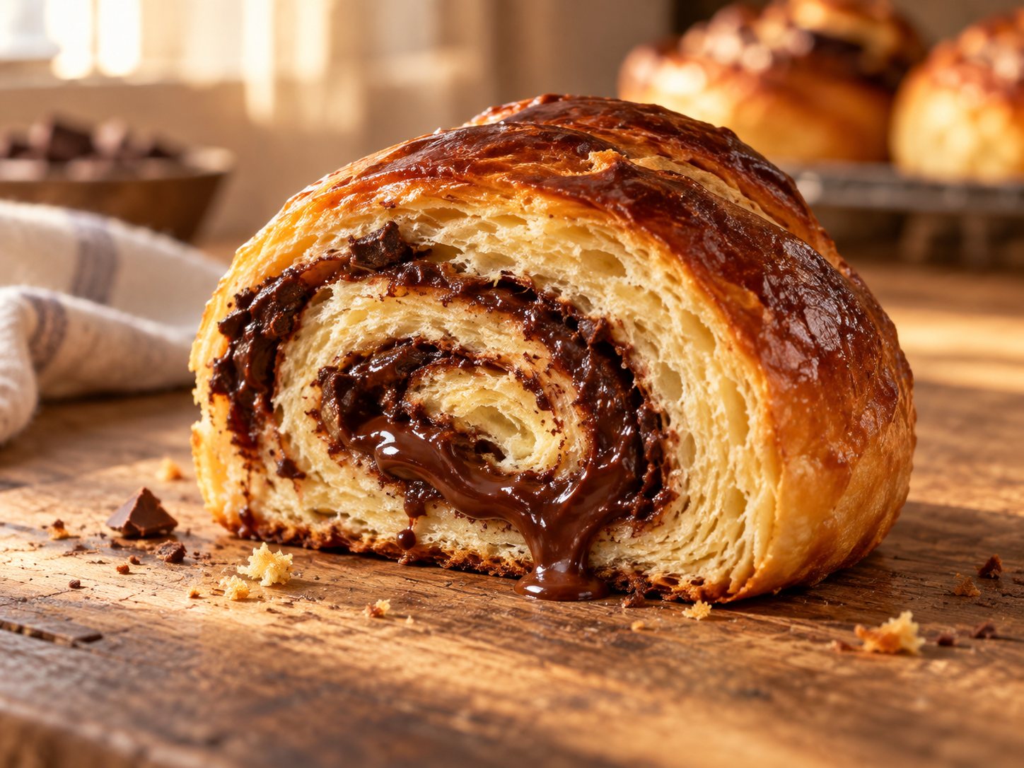 Roti brioche cokelat lumer